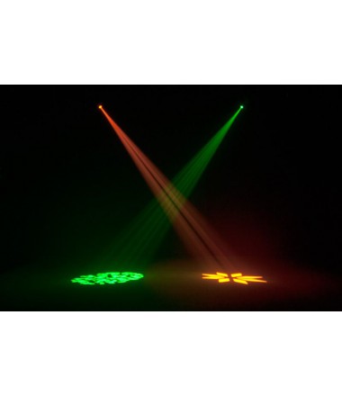 2 LED MOVING HEADS PARTY EVENT DANCE FLOOR LIGHTS