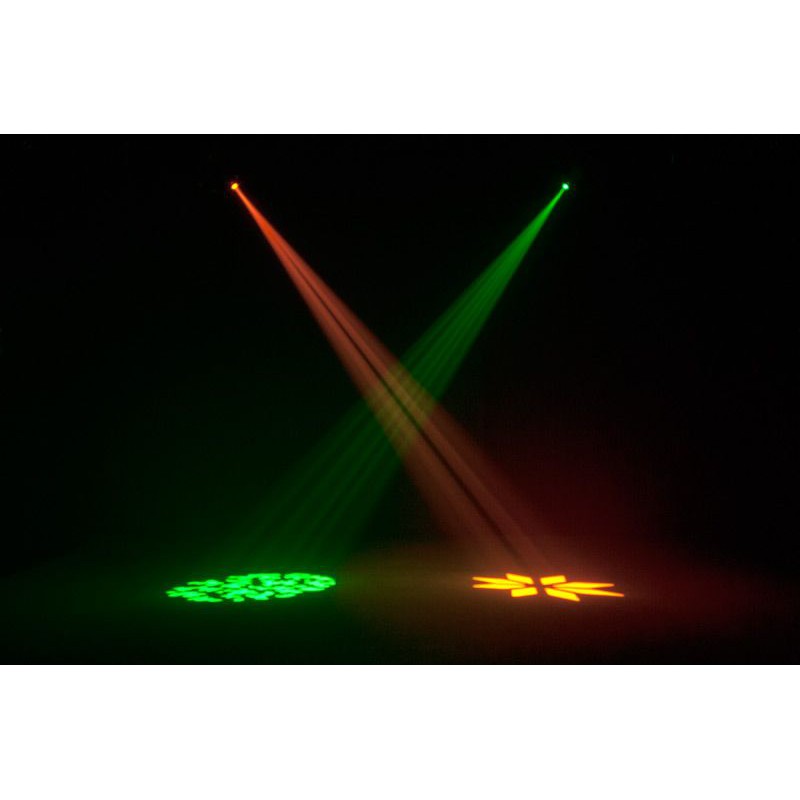 2 LED MOVING HEADS PARTY EVENT DANCE FLOOR LIGHTS
